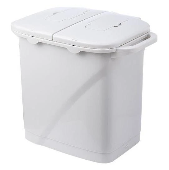 Panier à Linge 3 Compartiments Sur Roulettes - 32x26x123 Cm - Métal Avec Revêtement Plastique - Pour Buanderie, Salle De Bain