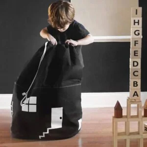 Grand Panier À Linge Design Noir