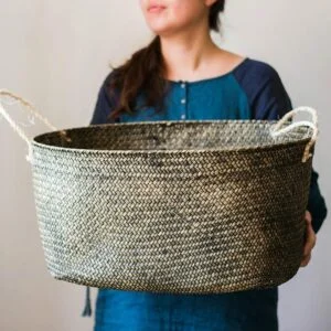 Grand Panier À Linge En Osier