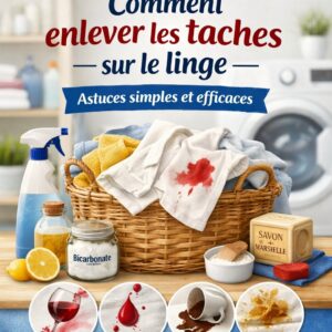 Lire la suite à propos de l’article Comment enlever les taches sur le linge : astuces simples et efficaces au quotidien